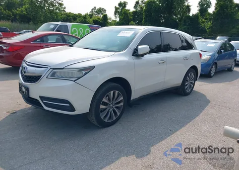 2014 Acura Mdx Technology Pkg W/Entertainment Pkg from USA, damaged, VIN 5FRYD3H66EB003655